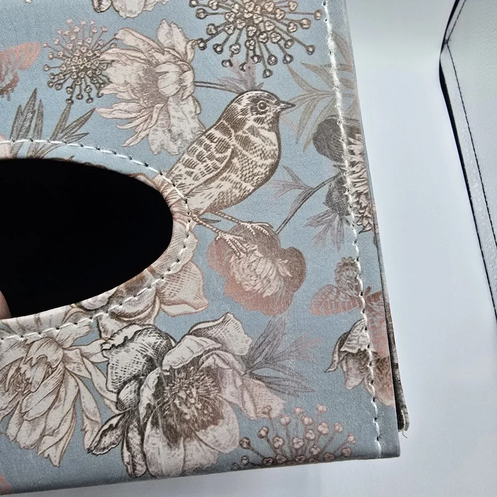 Vtg‎ Floral Tissue Box Cover Kleenex Dispenser Box